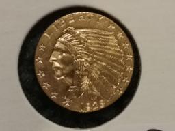 Pretty GOLD 1928 $2.5 Quarter Eagle AU-58