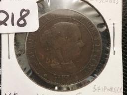 scarce 1868 Spain 5 centimos