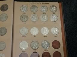 COMPLETE Dansco Album Franklin Half Dollar Book!