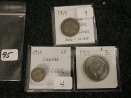 Three coins…2 silver