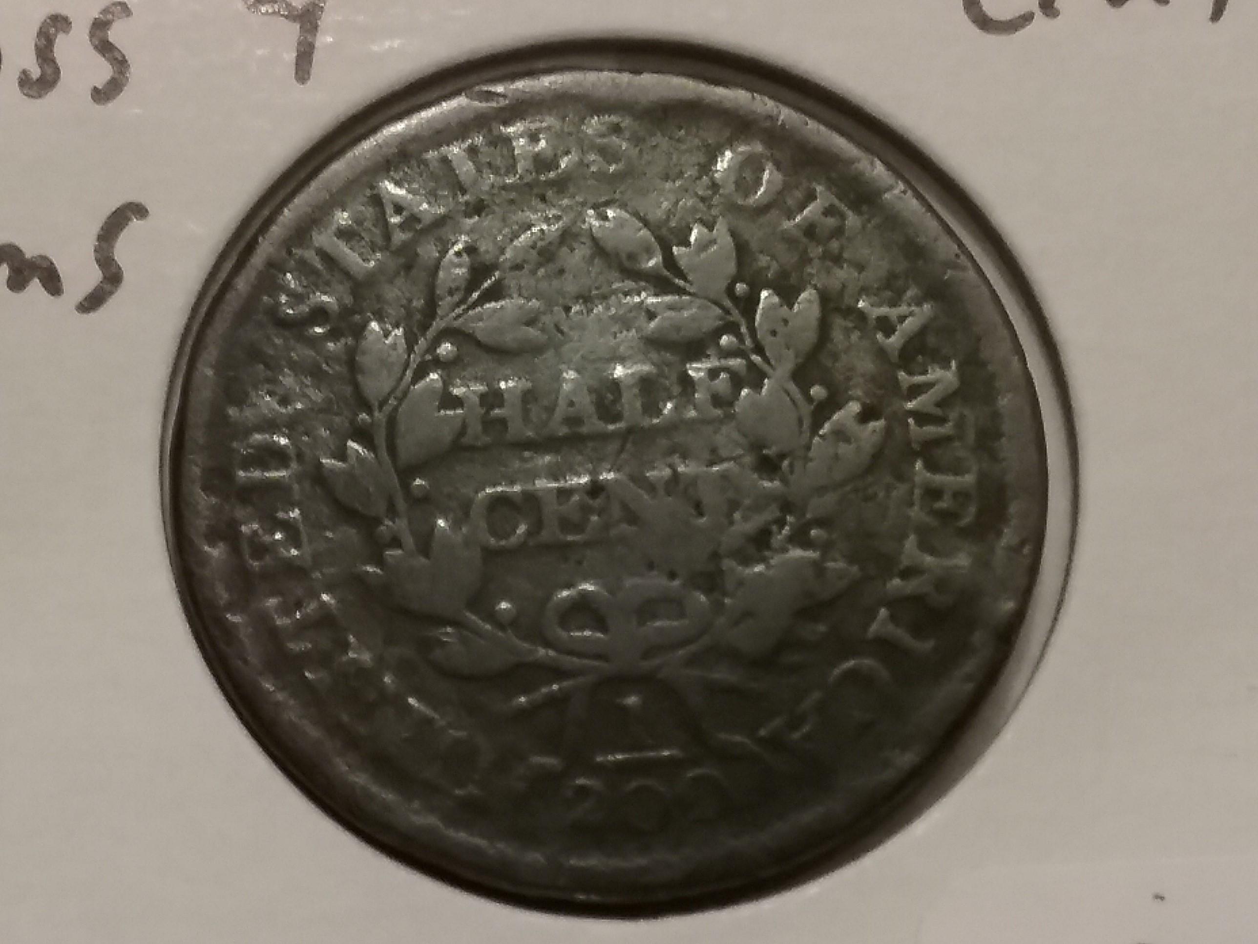 Nice EAC. 1804 Cross "4" Stem Half Cent in Good Details