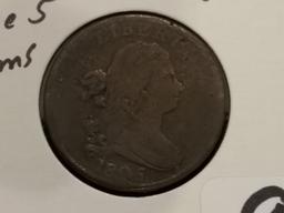 EAC 1805 Half Cent in Fine-Very Fine details