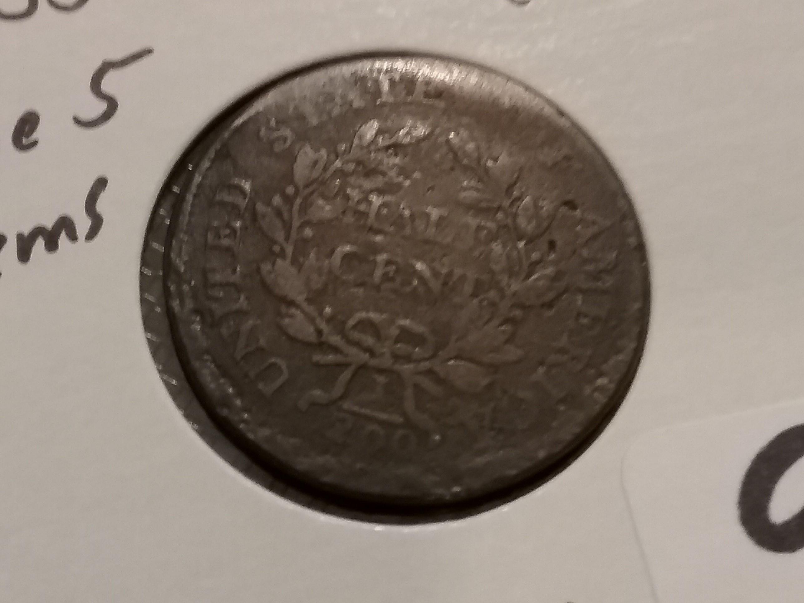 EAC 1805 Half Cent in Fine-Very Fine details