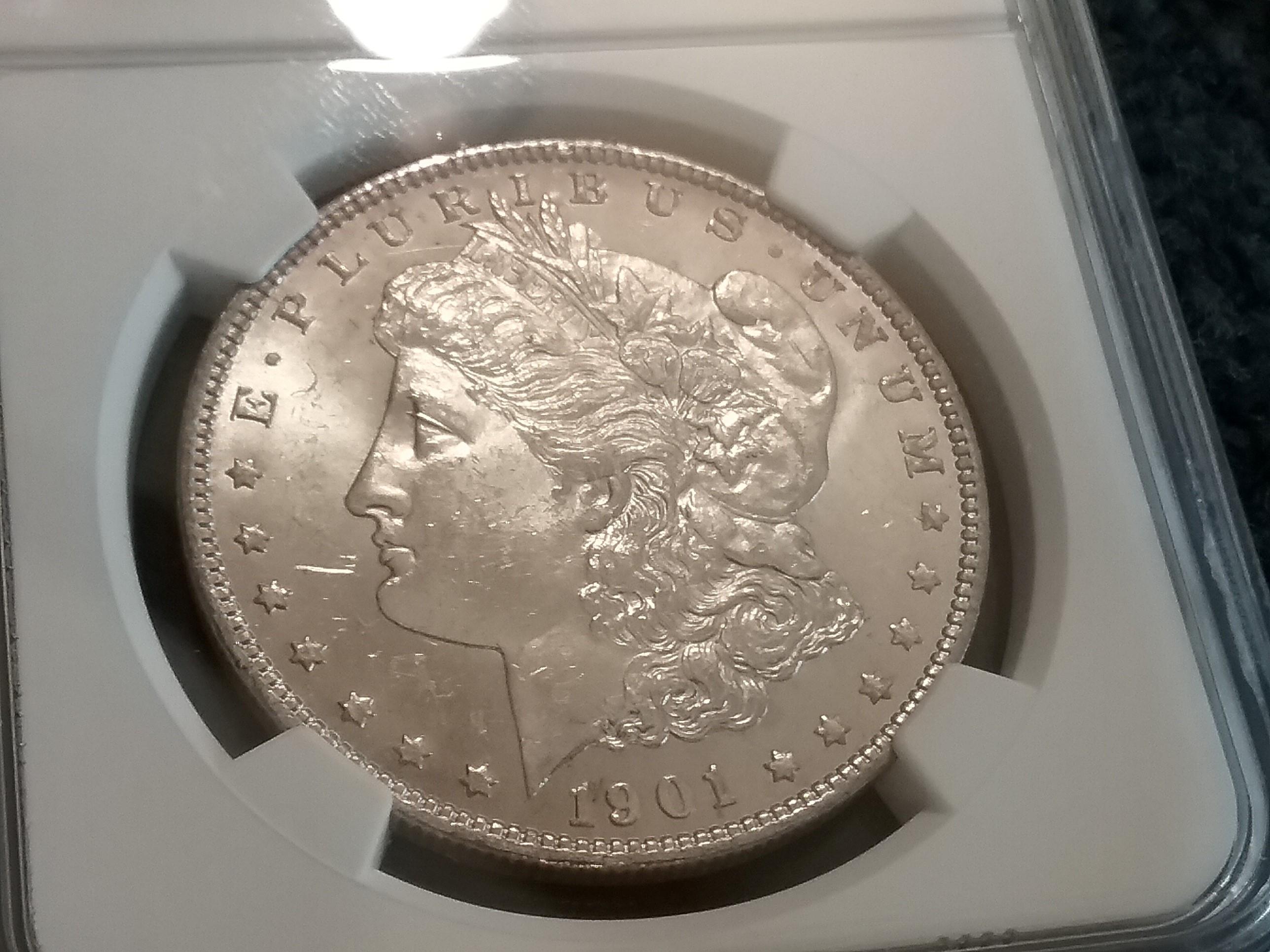 NGC 1901-O Morgan Dollar in MS-62