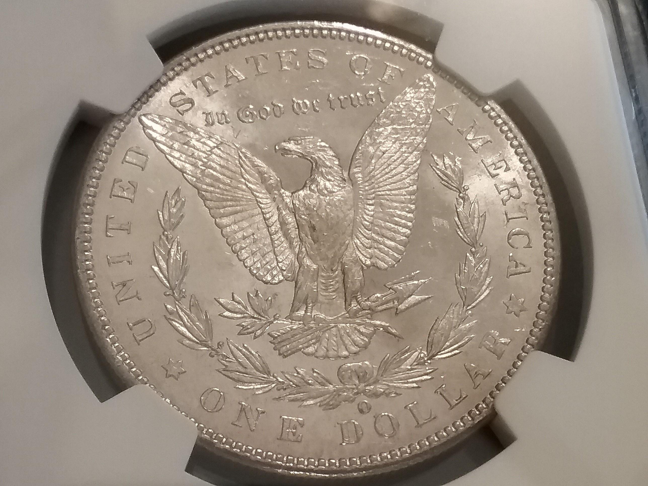 NGC 1901-O Morgan Dollar in MS-62