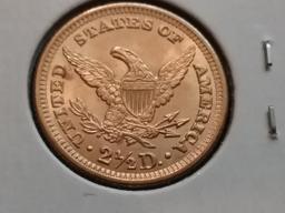 GOLD! 1905 Liberty Head $2.5 Dollar in MS-63+