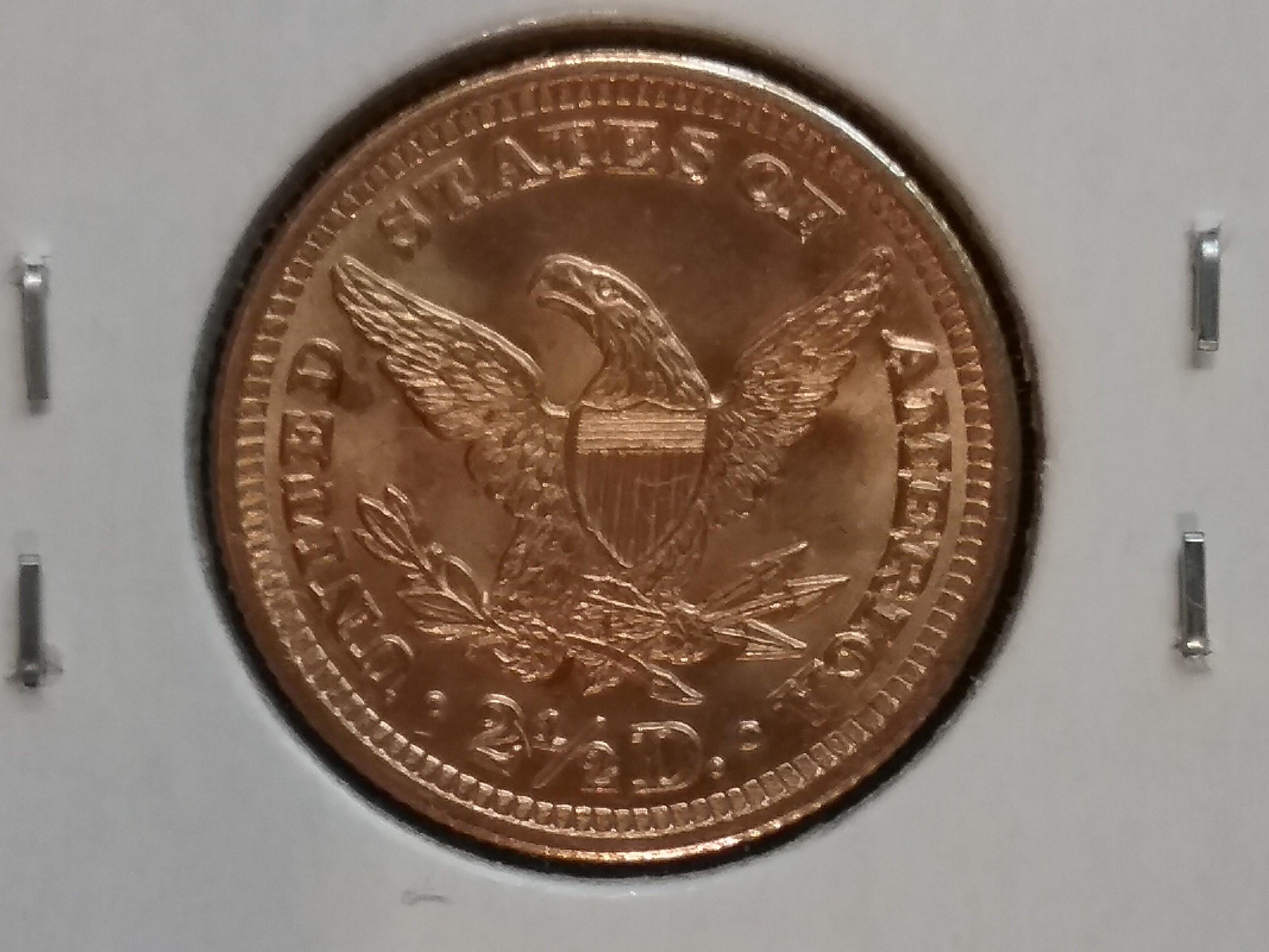 GOLD! 1905 Liberty Head $2.5 Dollar in MS-63+