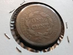 1851 Braided Hair Large Cent in Fine condition