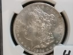 NGC 1904-O Morgan Dollar in MS-64