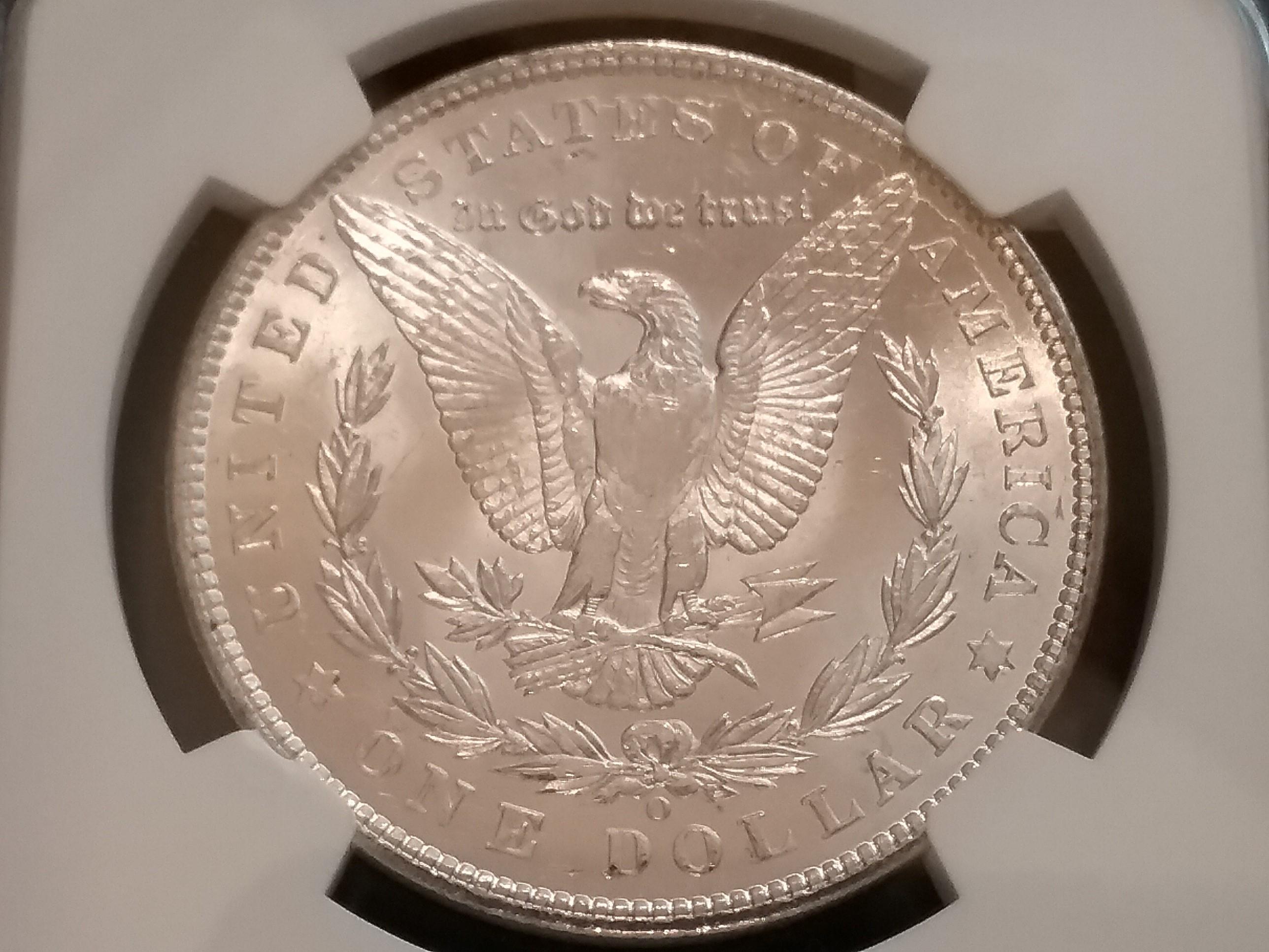 NGC 1904-O Morgan Dollar in MS-64