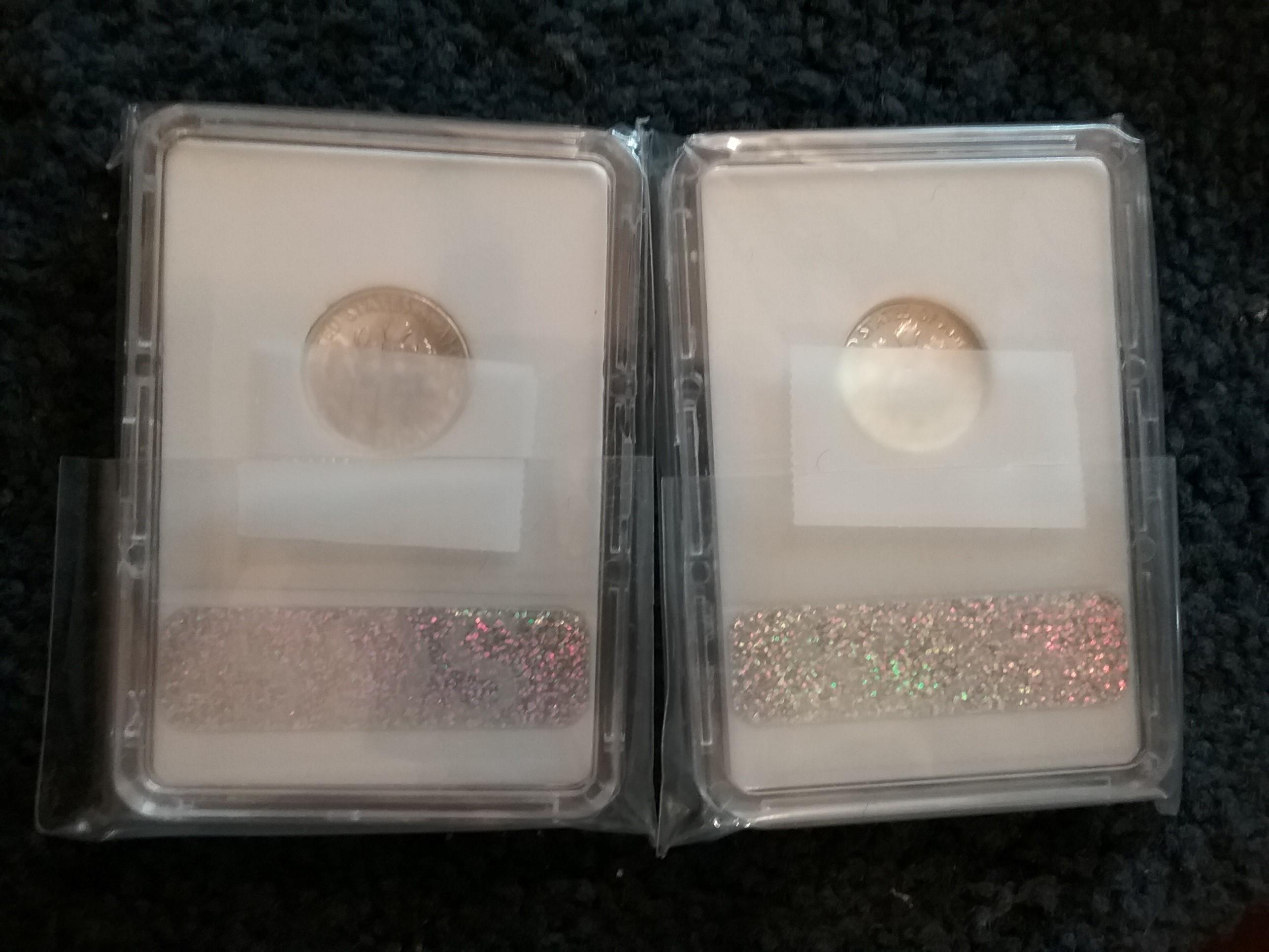 1954-S and 1956-D Roosevelt Dimes SGS MS-70