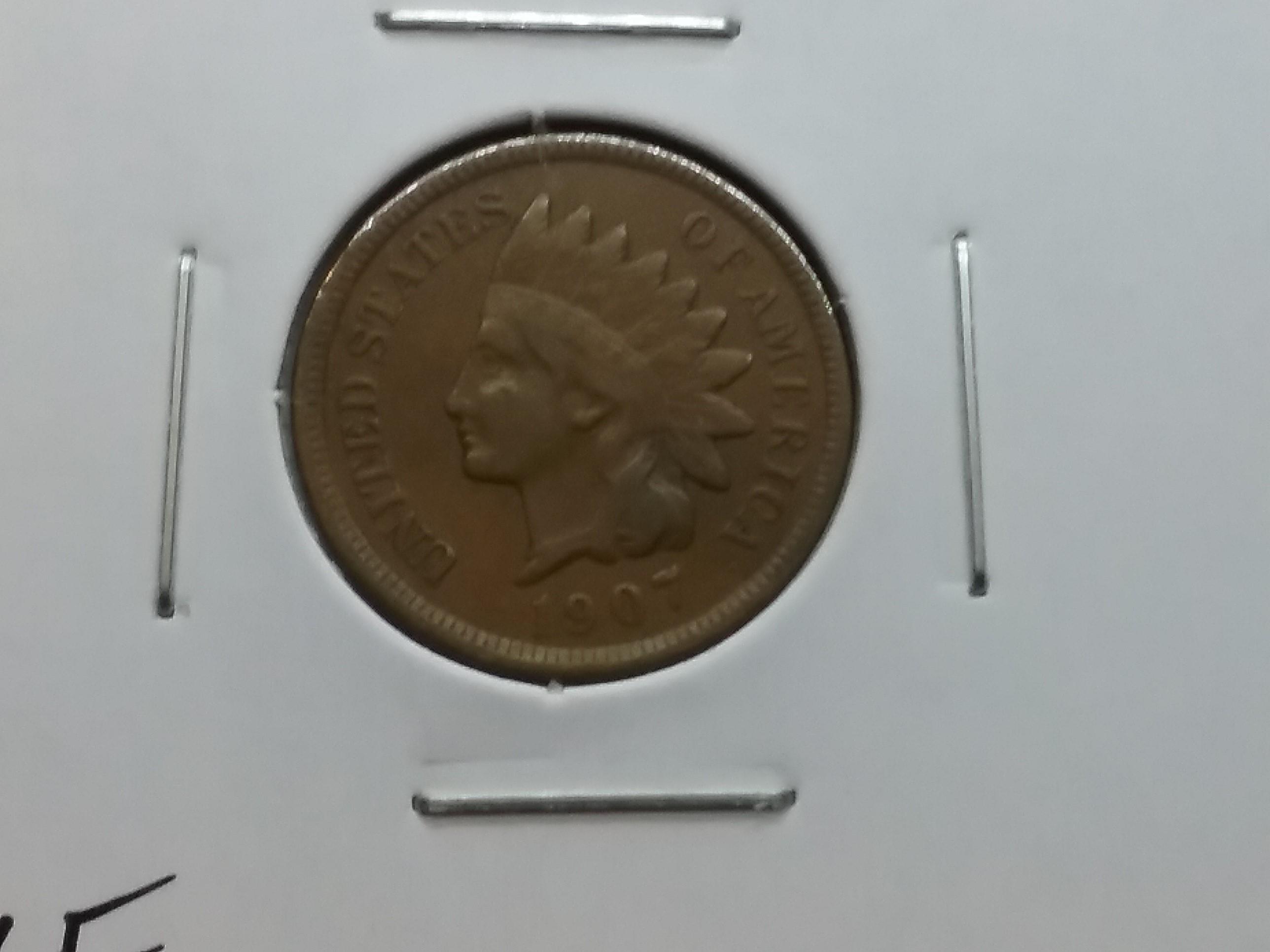 Three decenter Indian cents