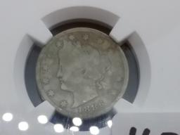 KEY DATE NGC 1886 Liberty "V" Nickel in Good 4