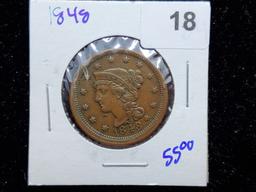 1848 Braided Hair Large Cent