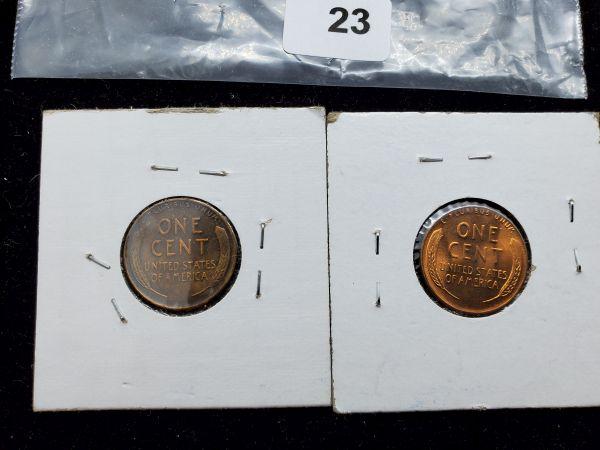 wheat cent lot includes 2-1926-s semi key dates, 1931-d, 1934, and 1956-d