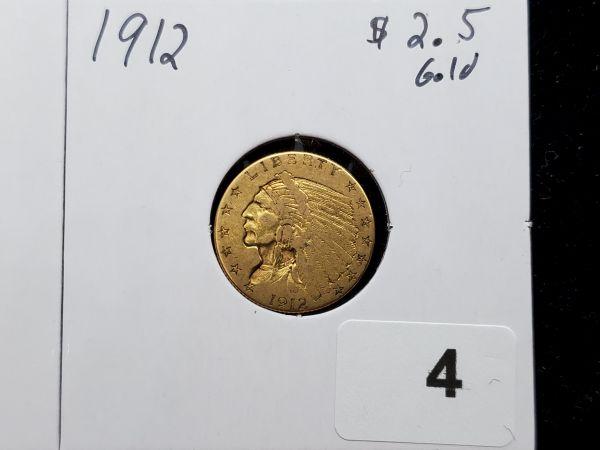 Gold! 1912 gold $2.5 Quarter Eagle