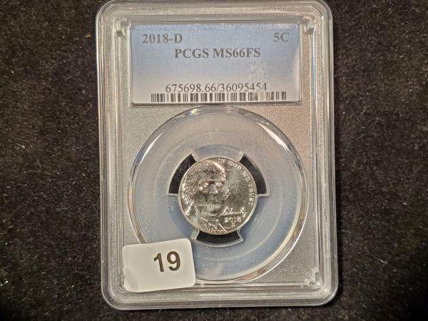 PCGS 2018-S Jefferson Nickel in MS-66 Full Steps