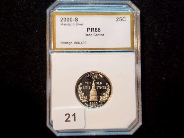 PCI 2000-S SILVER Statehood Quarter in Proof 68 Deep Cameo