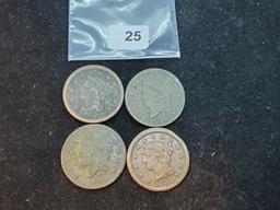 Four Large Cents