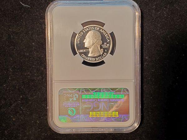 NGC 2011-S SILVER ATB Quarter in Proof 70 Ultra Cameo