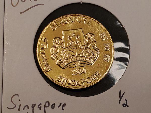 GOLD! Singapore 1984 Proof Gold Phoenix