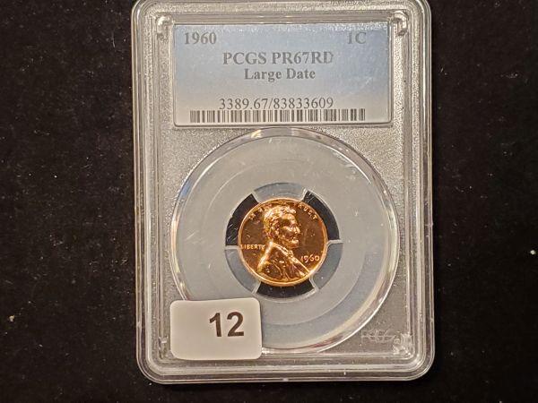 PCGS 1960 Proof 67 RED Large Date Cent
