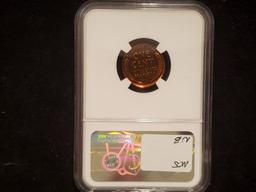 NGC 1942 Wheat Cent Proof 63 RED