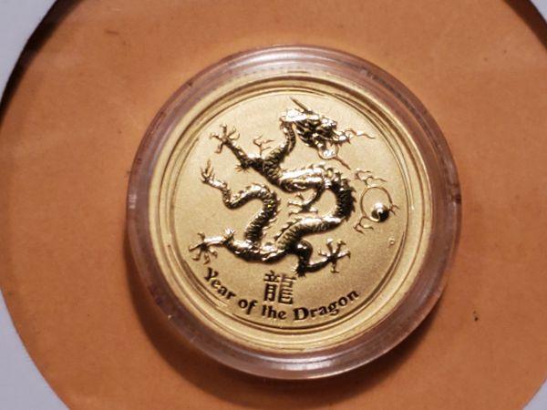 GOLD! 2012 Australia $15 Year of the Dragon Low Mintage