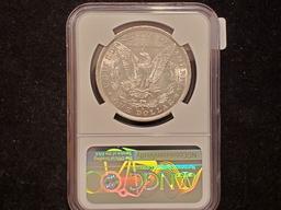 NGC 1883-O Morgan Dollar in MS-63