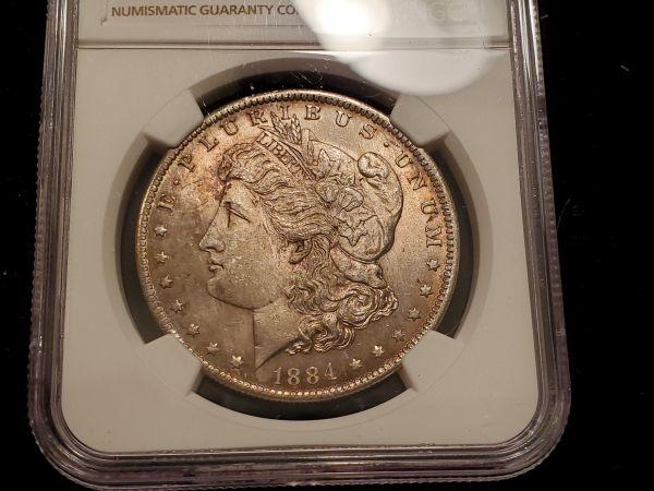 NGC 1884-O Morgan Dollar in MS-63