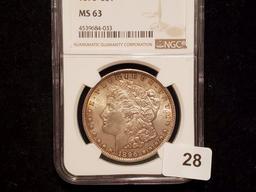 Better Date NGC 1896 Morgan Dollar in MS-63