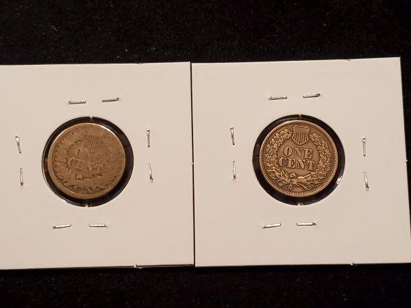 Two Copper-nickel Indian Cents