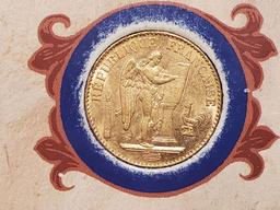 GOLD! 1898 France 20 franc in AU-BU