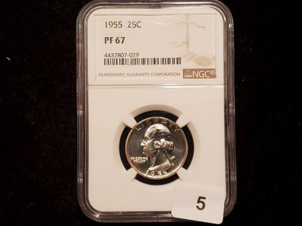 NGC 1955 Washington Quarter Proof 67