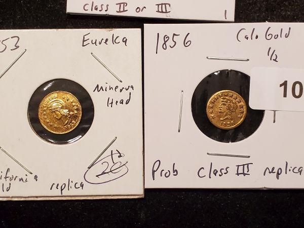 GOLD Replicas…Three California Gold Class III replicas