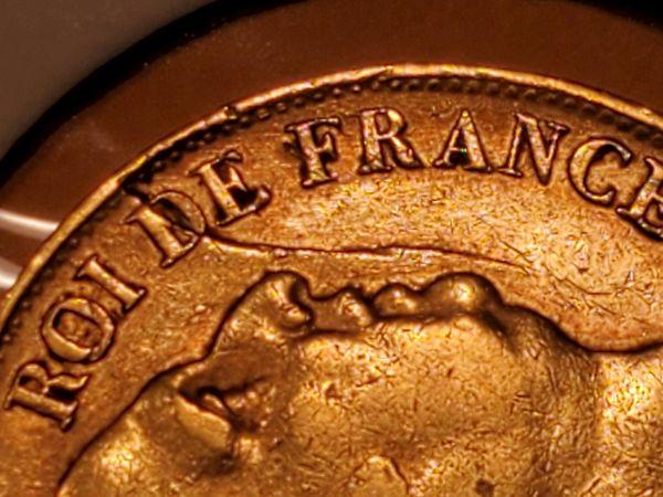 GOLD! Old gold! 1817 France 20 francs Error coin