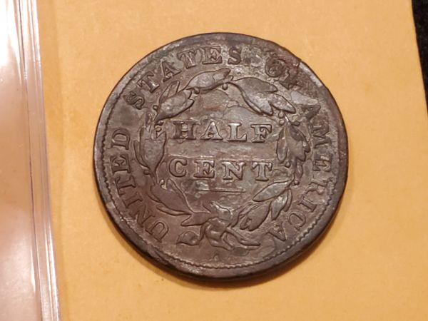 Even Nicer 1835 Classic Head Half Cent in Fine condition