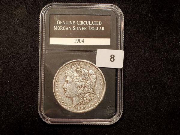 Slabbed Better Date 1904 Morgan Dollar