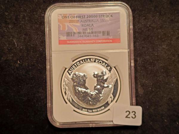 NGC KOALA! 2011-P Australian silver Koala