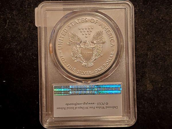 PCGS 2019 American Silver Eagle in MS-70