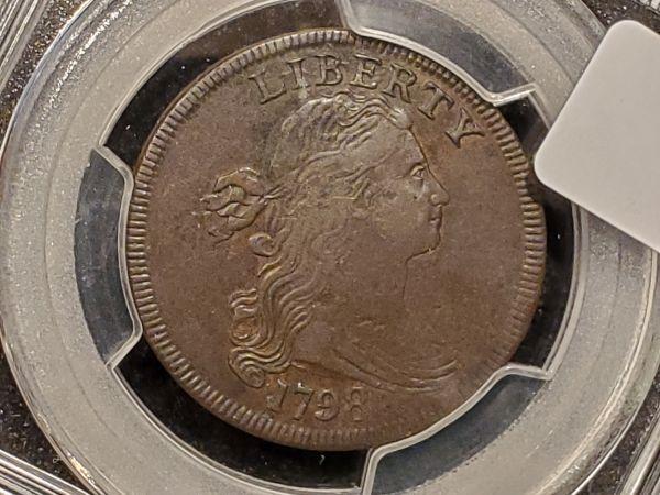 ***PCGS 1798 Draped Bust large Cent in Extra Fine-details