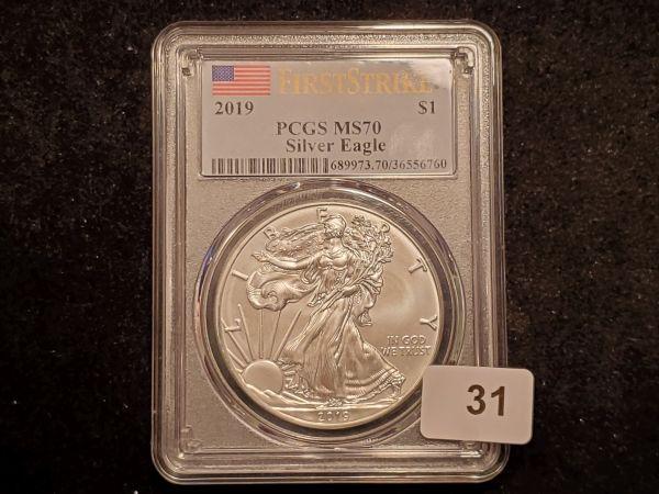 PCGS 2019 American Silver Eagle in MS-70