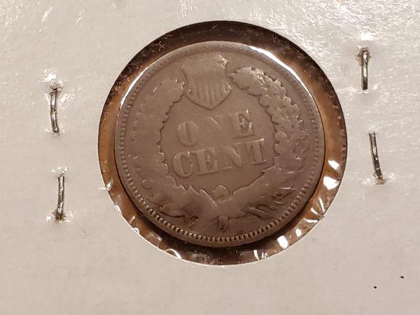 Semi-Key 1866 Indian cent in Very Good