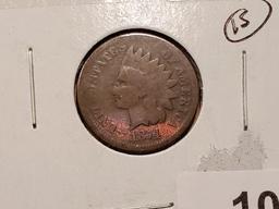 Two semi-Key Indian cents