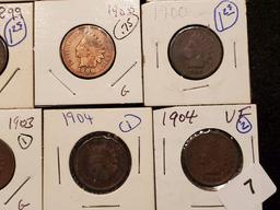 Sixteen Indian Cents