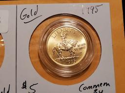 GOLD! 1995 Civil War Battlefied $5 Commemorative