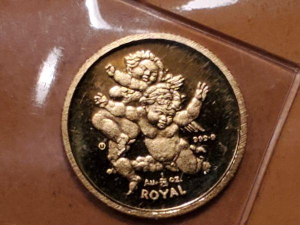 GOLD! Gibraltar 2000 Royal cherubs 1/25 gold