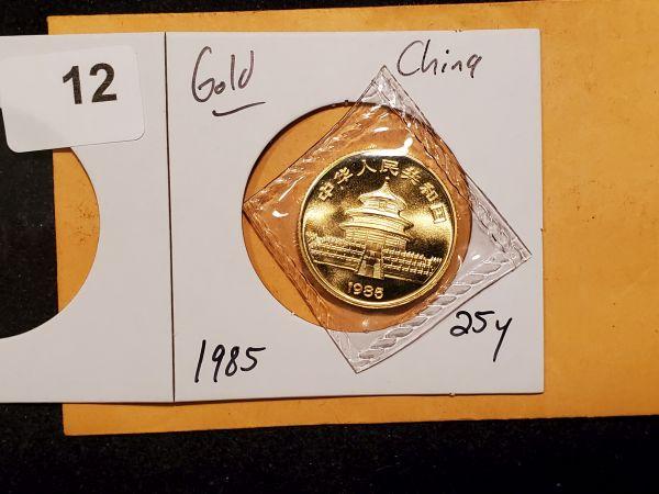 GOLD! China 1985 Panda 25 Y