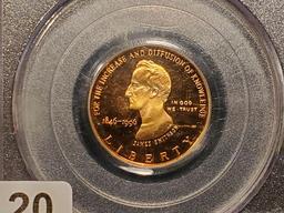 GOLD! PCGS 1996-W PR 69 DCAM Smithsonian $5 Commemorative