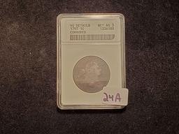 ANACS 1797 Draped Bust Large Cent Very Good details